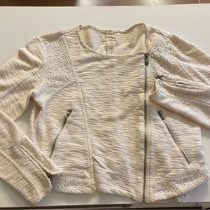 Lou Grey Moto Lace Detail Sweater